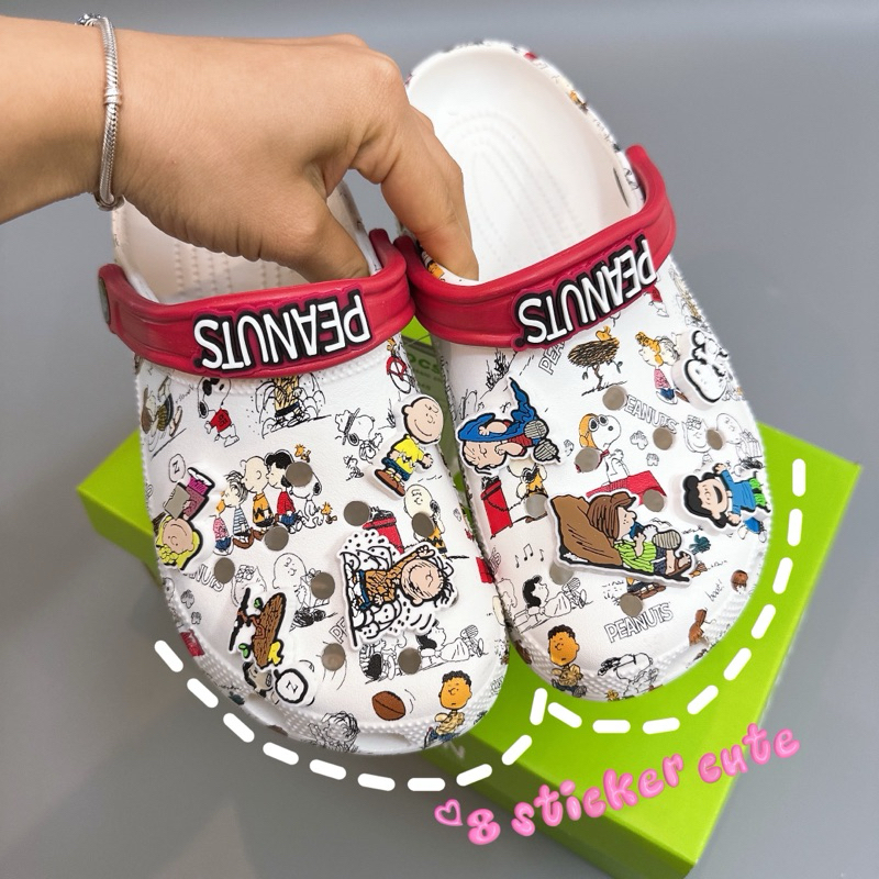 POPO Sneaker Dép Sục crocs Classlc  Peanuts Snoopy đủ chAMM