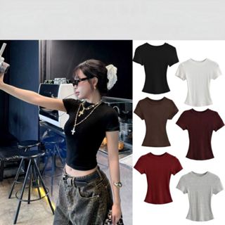    SLIM TEE  Áo thun Baby Tee Siêu Ôm body thun tăm lạnh chất co dãn MA 208 