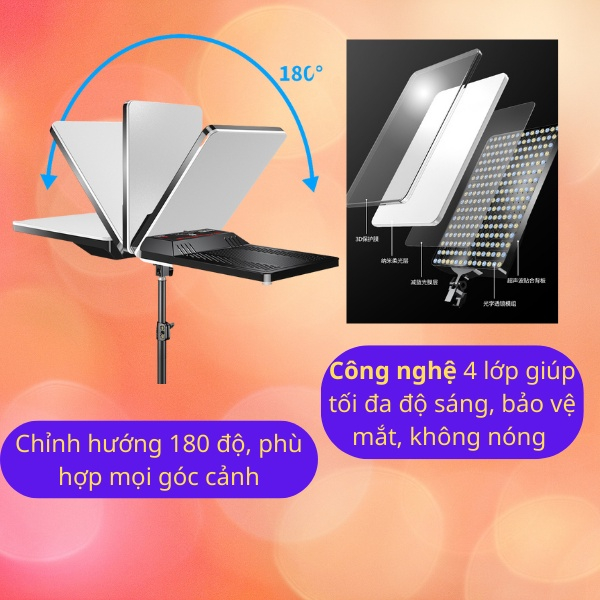Đèn Studio camera light hỗ trợ  chụp ảnh sản phẩm livestream bán hàng quay video chuyên nghiệp | BigBuy360 - bigbuy360.vn