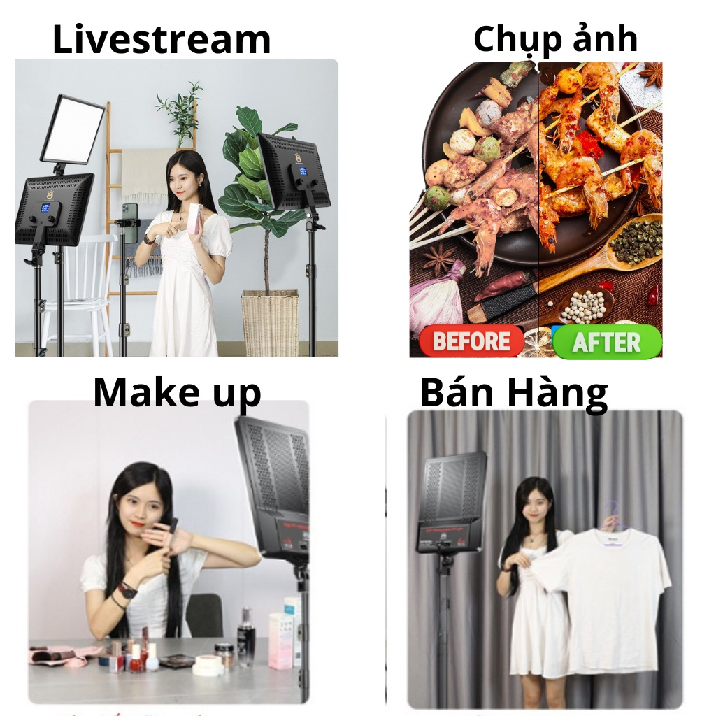 Đèn Studio camera light hỗ trợ  chụp ảnh sản phẩm livestream bán hàng quay video chuyên nghiệp | BigBuy360 - bigbuy360.vn