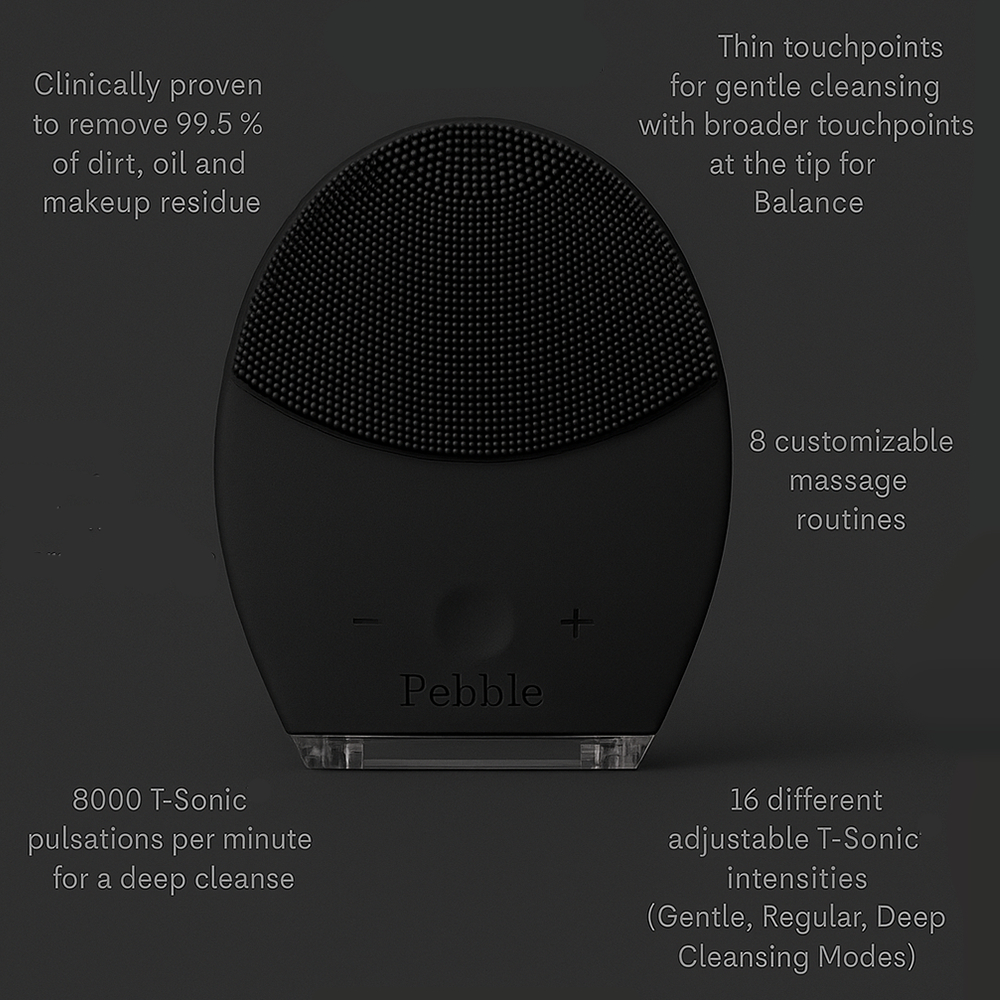 Máy rửa mặt Pebble™ Lisa Black OWL