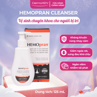 Dung dịch vệ sinh hậu môn DermoXen HEMOpran 125ml – Làm sạch, kháng khuẩn, hỗ trợ cho người trĩ, sau phẫu thuật