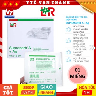  ✅ Gạc Kháng Khuẩn Hút Dịch Tạo Gel Tiệt Trùng Suprasorb A +Ag -VT0693 