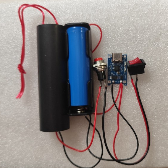 [ Xịn ]Combo Kích Điện Cao Áp 4.2V-400KV/1000KV Pin 18650 2000mAh Mạch Sạc Type C Module Cao Áp 400K