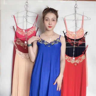 Đầm dây thun lạnh  phối ren3