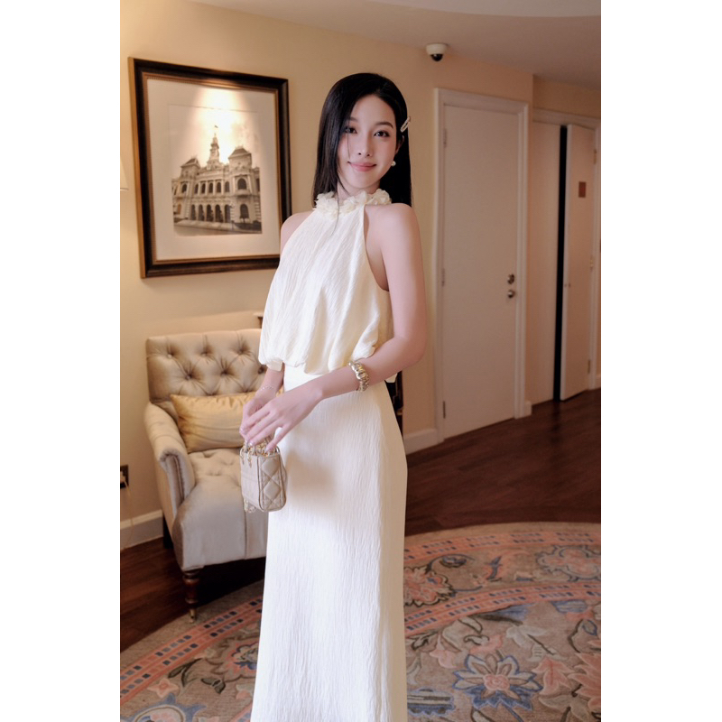 JOSEPHINE SET - Set Áo, Chân Váy đính hoa nổi LUCY.ROOM