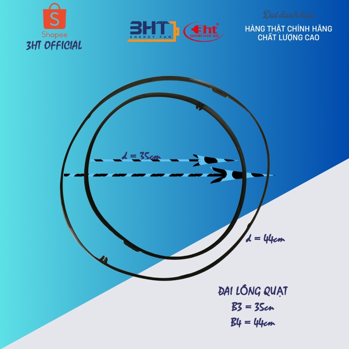 Vành đai lồng quạt 43cm B4 & 35cm B3