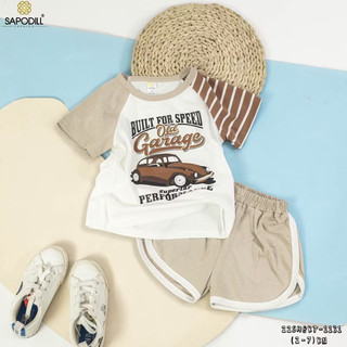 [xả] Bộ cộc tay cotton mềm mát Sapodill (cam kết chính hãng)e