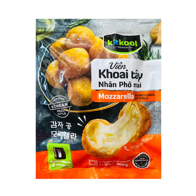 Viên khoai tây nhân phô mai mozzarella Kitkool 300g [HN giao hỏa tốc] - Ảnh 6