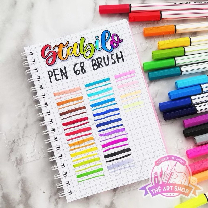(HỎA TỐC) Bút lông màu STABILO Pen 68 brush PN68BR THEARTSHOP