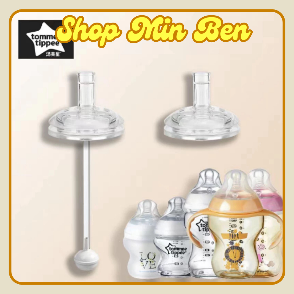Ống Tập Hút/ Núm Tập hút Dùng Cho Bình Sữa Tom.mee Tippi chống Tràn Tiện Dụng Cho Bé