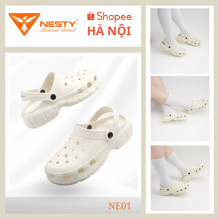   HỎA TỐC  Dép sục màu đơn sắc Đế cao 4Cm Chất liệu Nhựa EVA NESTY mã NE01_TẶNG KÈM CHARM 
