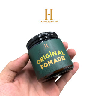 Sáp vuốt tóc nam Saigon Hustlers Pomade - Original Pomade 112g, Giữ Nếp Vừa-Cứng, Bóng Mờ, Gốc Dầu