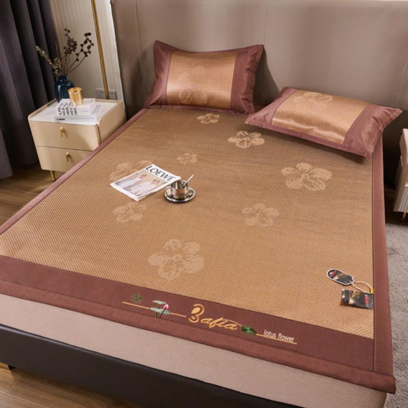 Thảm mây, Chiếu mây thái dòng gấp gọn  nhập khẩu 1m6x2m và 1m8x2m