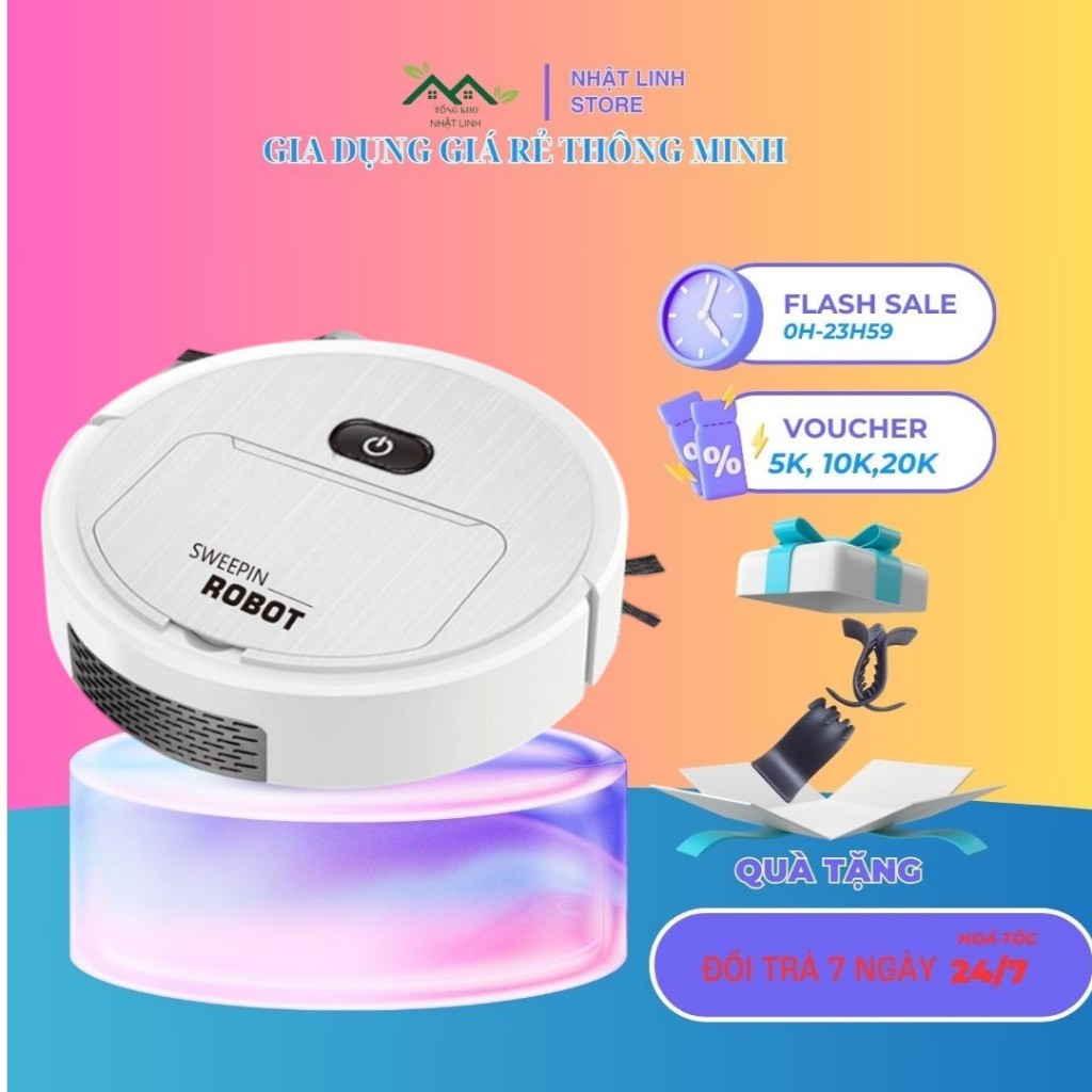 Robot hút bụi SWEEPIN thông minh nhỏ gọn làm sạch mọi ngóc ngách trong nhà của bạn,Máy Hút Bụi đa chức năng giá rẻ