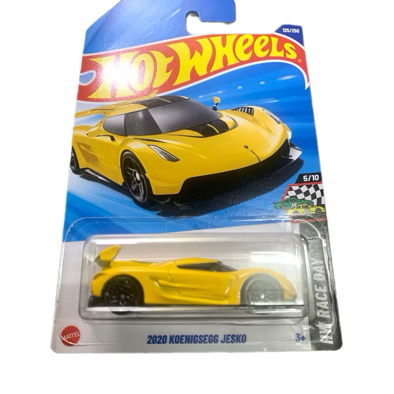 AT Toys Store - Mô Hình Xe 1/64 - HOTWHEELS - 2020 Koenigsegg Jesko Case E 2025 (Màu Vàng)