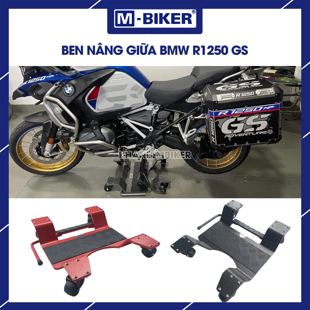 Ben nâng xe BMW R1250 GS model MB105, di chuyển 360 độ nhẹ nhàng