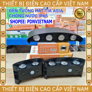   Asia  Đèn led Gắn Tường Hắt Tia ASIA sử dụng trong nhà và ngoài trời chống nước IP65 bảo hành 1 năm 
