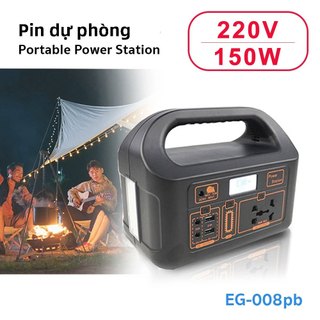 220V/150W Trạm sạc dự phòng Trạm sạc di động đa năng Dung lượng lớn thích hợp cho cắm trại,dã ngoại