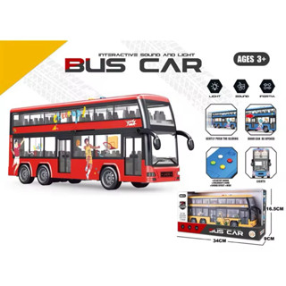 Xe Buýt Đồ Chơi Cho Bé - Phát Nhạc, Đèn Led, Mở Cửa, Chạy Đà