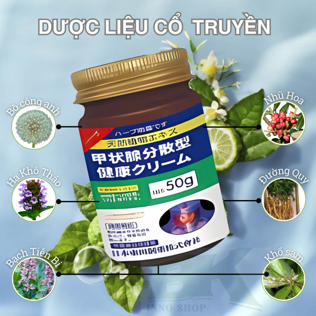 Kem Tan U Tuyến Giáp, Cường Giáp Senjoko Nhật Bản 50g – Giảm Sưng Đau, Làm Dịu Viêm Tuyến Giáp Dưỡng Da Khỏe  | BK INNO