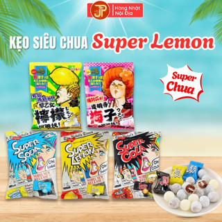  Kẹo ngậm siêu chua Nhật Bản Super Lemon vị Chanh Mơ và Cola thơm ngon độc lạ bịch 88g 