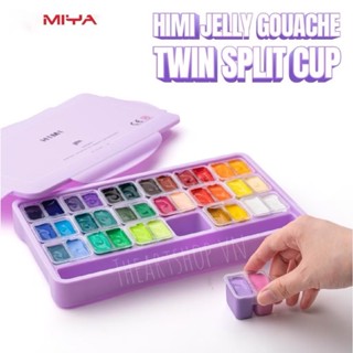 ( HỎA TỐC ) Bộ màu Gouache Himi Twin Split Cup 36/48 Màu - New 2023 ( THEARTSHOP )