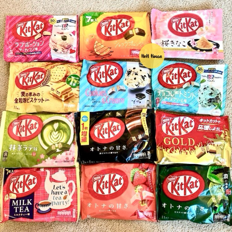 23+ vị Kitkat Socola nội địa Nhật bản Valentine, truyền thống, Sanrio, Bản đặc biệt, Giftbox Kitkat
