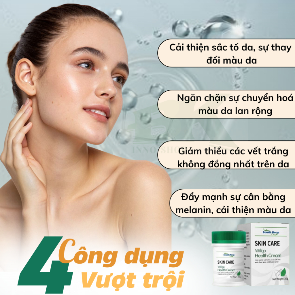 Kem Tan Bạch Biến Southmoon 35g – Giúp Giảm Sắc Tố, Làm Đều Màu Da, Dưỡng Da Sáng Mịn, Giảm Tiết Mồ Hôi  | BK INNO