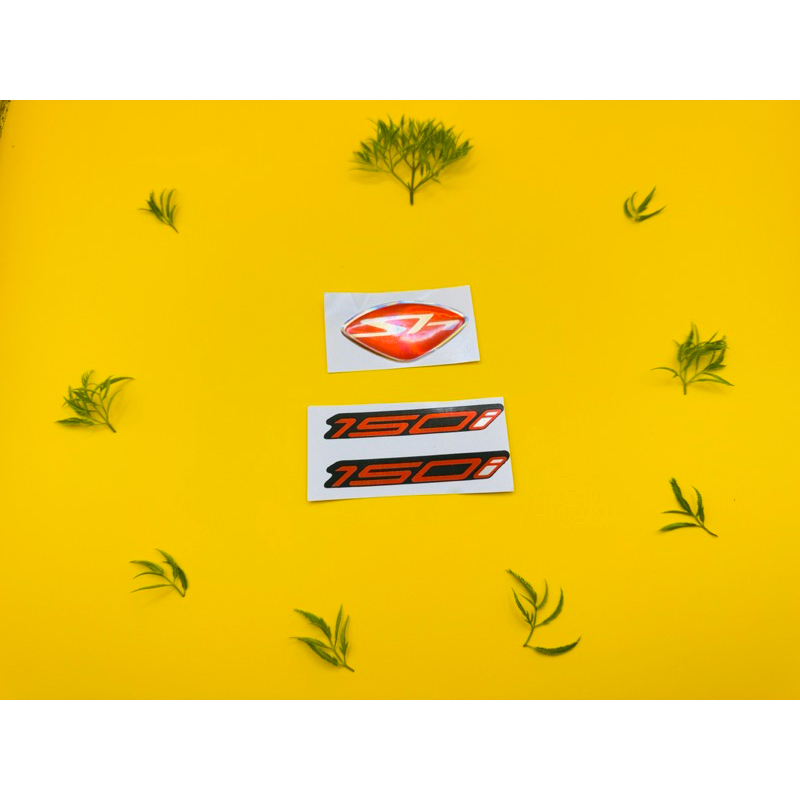 COMBO Tem Số 150i + Tem Nạ SH ý 2009 2010 2011 2012 ( bán lẻ ) Đen Đỏ Sproty