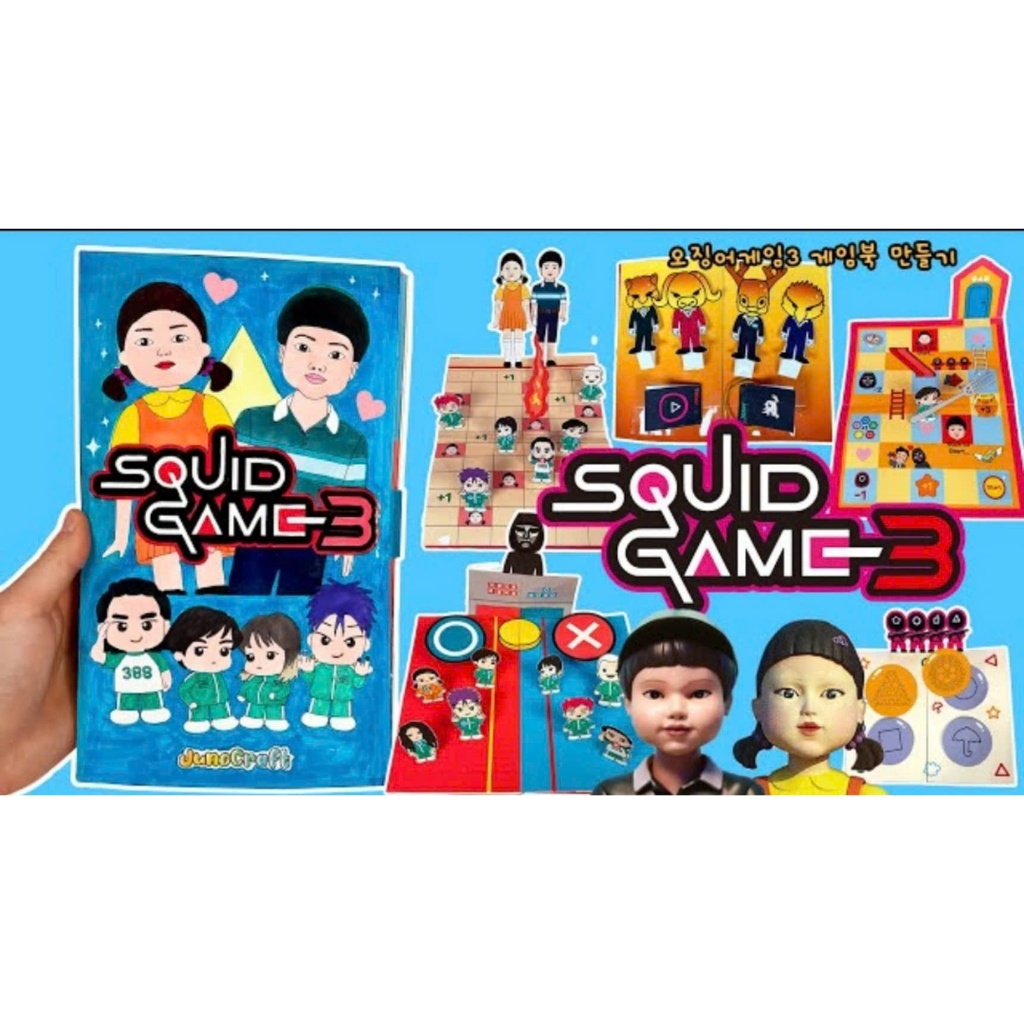 phẩm Tiên Tiên AuYouti Bộ Sưu Tập Nhà TiênTiên - Ngôi nhà búp bê giấy - Chủ đề Trò Chơi con mực 1-2-