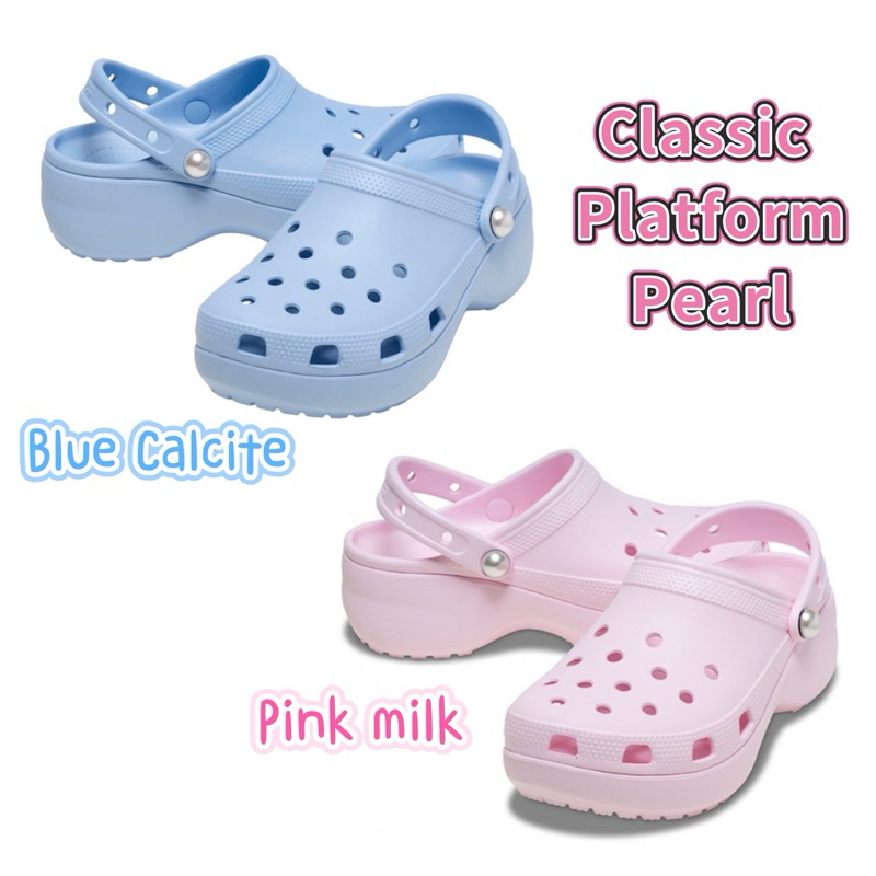 JDK Store_Dép Sục Platform Classic Pearl Pink Milk
