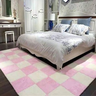 Thảm Xốp Ghép Lông cừu siêu êm mịn 30x30cm