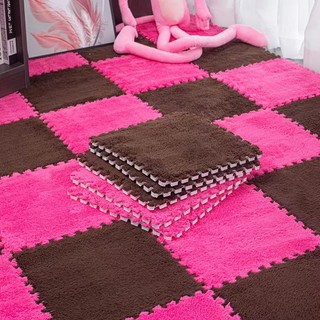 Thảm Xốp Ghép Lông cừu siêu êm mịn 30x30cm