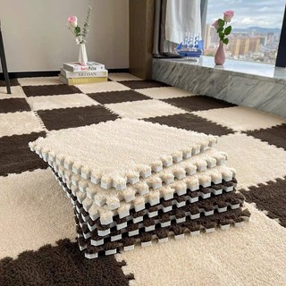 Thảm Xốp Ghép Lông cừu siêu êm mịn 30x30cm