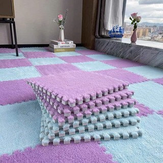 Thảm Xốp Ghép Lông cừu siêu êm mịn 30x30cm