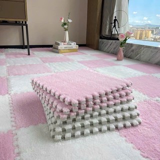 Thảm Xốp Ghép Lông cừu siêu êm mịn 30x30cm