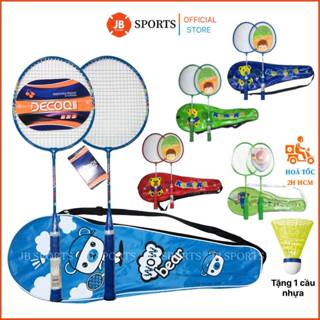 Bộ Vợt Cầu Lông TRẺ EM Chính Hãng (2 Vợt), Cặp Vợt Cầu Lông Tốt Nhẹ Dây Căng Trợ Lực