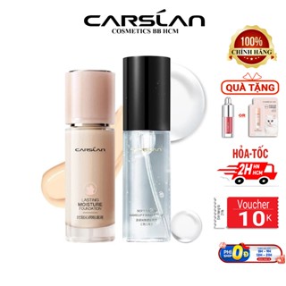 Combo Kem Nền Dưỡng Ẩm Kiềm Dầu 30g và Xịt Khoá Nền 50ml Carslan Cố Định Lớp Nền Suốt 24h