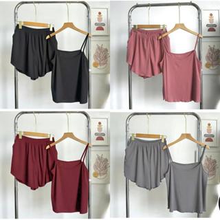 Đồ Ngủ Thun 2 Dây Quần Cộc Nữ HISEXY Đủ Size Dưới 75Kg MS56