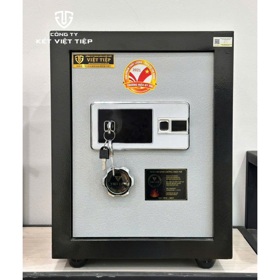 KR50 - Vân Tay Điện Tử APP thông minh kết nối về điện thoại 40KG +_ , Két sắt Việt Tiệp tiện lợi - a