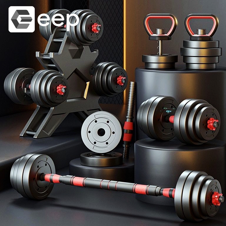 Bộ tạ 20kg  tặng kèm bộ quai tạ ấm, gang tay,cổ tay