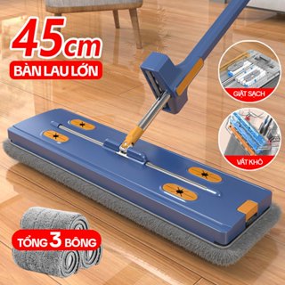Cây Lau Nhà Tự Vắt KITIMOP MONSTER 45CM, Chổi Lau Nhà Tự Vắt Thông Minh Xoay 360 Độ (KHÔNG KÈM XÔ)