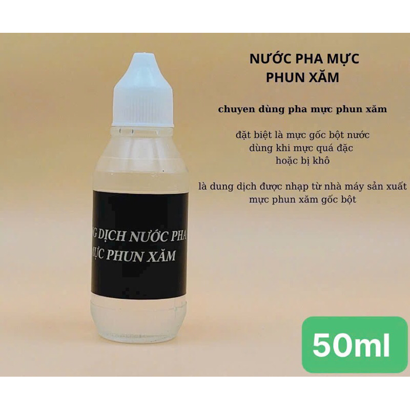 💋✍️ Dung Dịch Pha mực Phun Xăm (50ml ) ⭐️💫