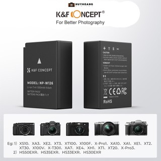 Pin máy ảnh K&F CONCEPT NP-W126