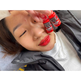 💋✍️ Mực xăm môi siêu bám mầu lên mẫu đậm (10ml)