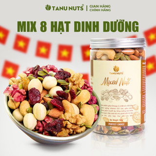  Hạt dinh dưỡng mix 8 loại TANU NUTS hũ 350g 500g hạt dinh dưỡng cho bà bầu ngũ cốc ăn kiêng 