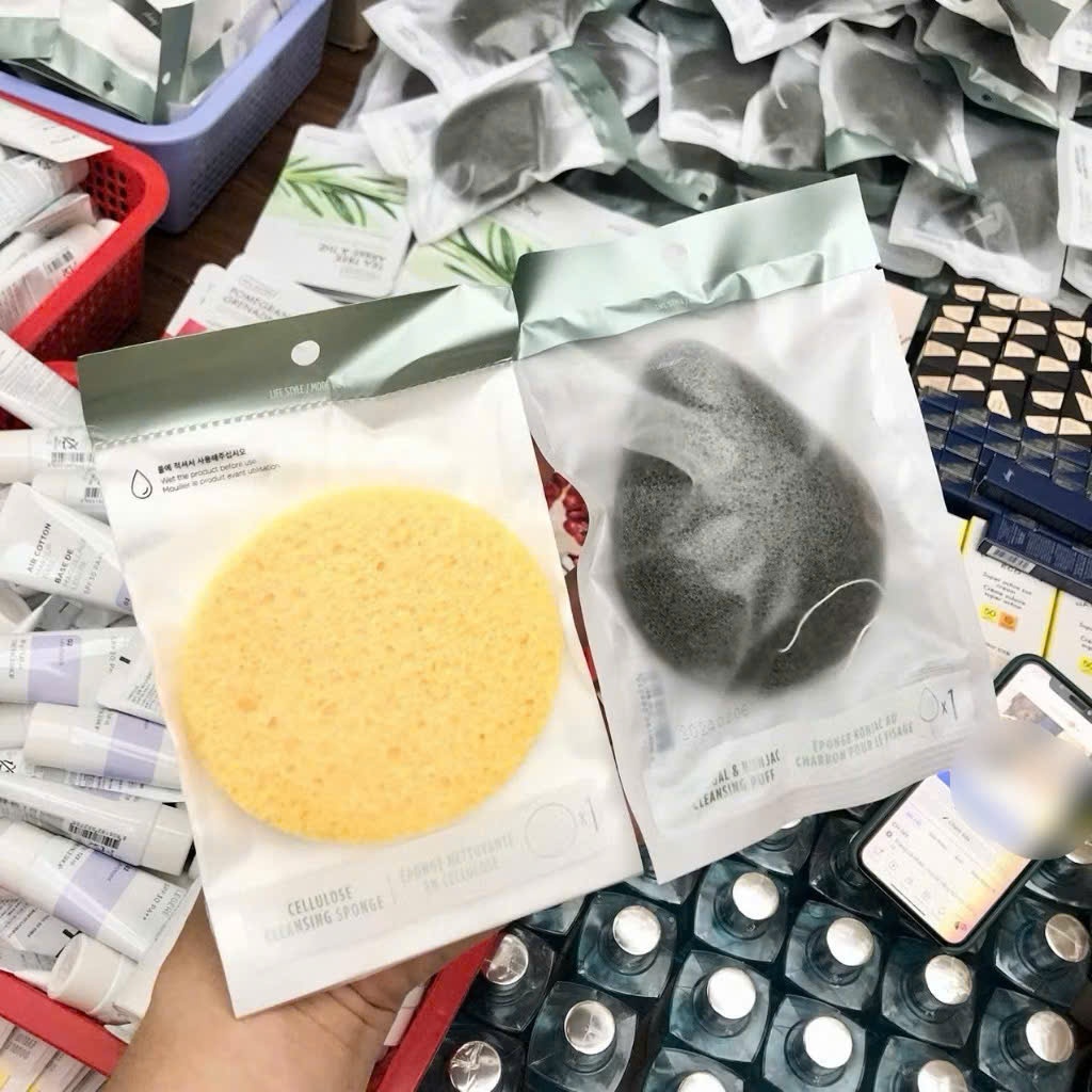 Bọt Biển Rửa Mặt THEFACESHOP Cleansing Puff