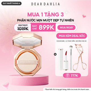 [Sale]Phấn Nước Thuần Chay Dear Dahlia Mịn Mướt Da Skin Paradise Sheer Silk Cushion SPF50+ PA++++ 8g