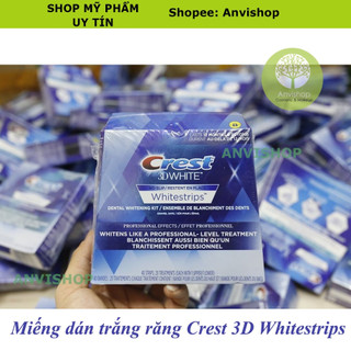 Miếng dán trắng răng Crest 3D White - Dán trắng răng Crest (1 gói)